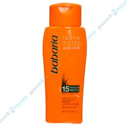 Leche Solar con Aloe Vera SPF15 Babaria - 200 mL
