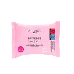 Toallitas Desmaquillantes con Proteinas de Leche Byphasse - Cont. 20 Unidades