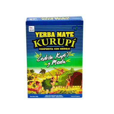 Yerba Mate Kurupi Cedron Kapi'i y Menta - Cont. 500 gr