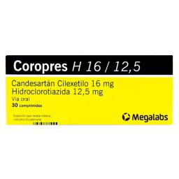 Coropres H 16 / 12,5 - Caja de 30 comprimidos