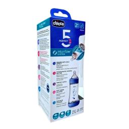Biberon Perfect 5 2M+ Azul Chicco - 240 mL