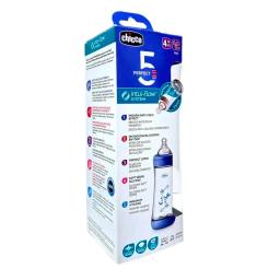 Biberon Perfect 5 4M+ Azul Chicco - Cont.300 mL