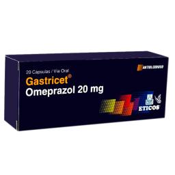 Gastricet Omeprazol 20 mg - Caja de 20 cápsulas