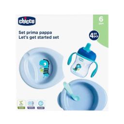 Set de Comida Azul 6M DPI Chicco - Cont.4 Piezas