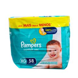 Pañales Pampers Confor Sec XG - Cont. 58 Unidades