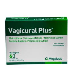 Vagicural Plus Metronidazol Miconazol Neomicina Centella Asiática Polimixina - Cont. 6 óvulos de gelatina elástica