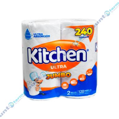 Toalla de Papel Para Cocina Kitchen Mega Rollo Ultra Jumbo - Cont.2 Unidades