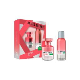 Benetton United Dreams Together para mujer EDT 80 ml + Desodorante 150 ml