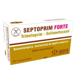Septoprim Forte Trimetoprim 160mg Sulfametoxazol 800mg - Cont. 18 comprimidos