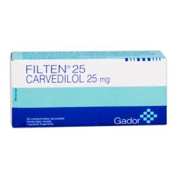 Filten Carvedilol 25 mg - 30 Comprimidos