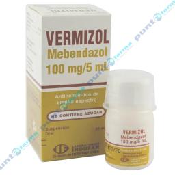 Vermizol Mebendazol 100 mg/5mL- Suspensión oral de 30mL