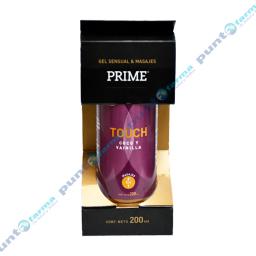 Gel Lubricante Sensual y MasajesTouch Coco y Vainilla Prime - Cont.200ml