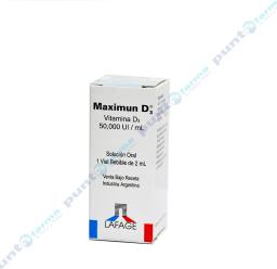 Maximun Vitamina D3 50,000ui - Ampolla bebible de 2mL