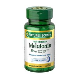 Melatonina 10 mg Natures Bounty - Cont.45 Tabletas