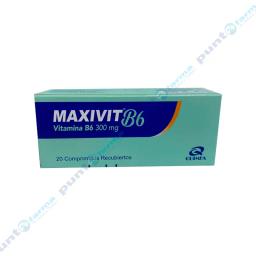 Maxivit Vitamina B6 300 mg - Caja de 20 comprimidos recubiertos