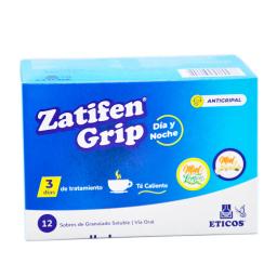 Zatifen Grip Té Caliente Dia y Noche. Cont. 12 Sobres