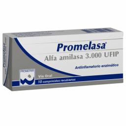 Promelasa Alfa amilasa 3000 UI - 10 Comprimidos Recubiertos