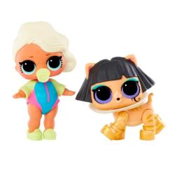 Muñeca Lol Surprise Pack X 2 Tot + Pet Surfer Babe + Ancient Meow