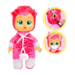 Muñeca Cry Babies Tiny Cuddles Flowers Rose
