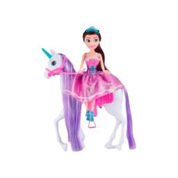 Muñeca Sparkle Girlz Princesa y Unicornio Real