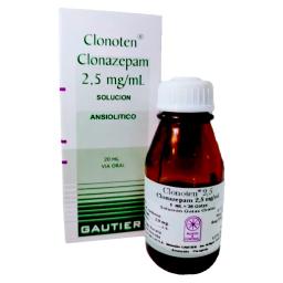 Clonoten Clonazepam 2,5 mg/mL - Frasco de 20 mL