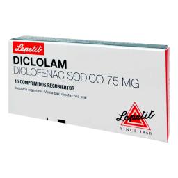 Diclolam Diclofenac Sódico 75mg - Cont. 15 Comprimidos Recubiertos.