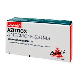 Azitrox Azitromicina 500 mg - Cont. 6 Comprimidos Recubiertos.