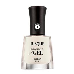 Esmalte Para Uñas Diamond Gel Cha Branco Risque - 9,5 mL