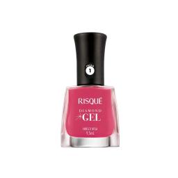 Esmalte Para Uñas Diamond Gel Hibisco Rosa Risque - 9,5 mL
