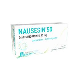 Nausesin Dimenhidrinato 50 mg - Cont. 10 Comprimidos Recubiertos