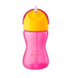 Vaso de Entrenamiento con Pajita Rosa Avent