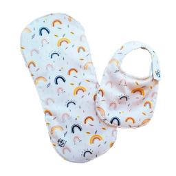 Set Babero Redondo Arcoiris Baby Sleep