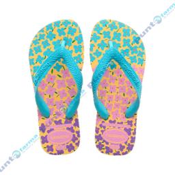 Zapatillas Kids Flores Amarillo Havaianas - Calce 31-32