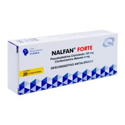 Nalfan Forte Pseudoefedrina Clorhidrato 120 mg - Cont. 20 Comprimidos