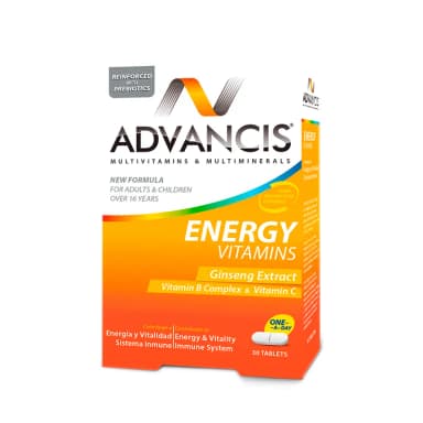 Advancis Energy Vitamins - Caja de 30 Tabletas