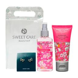 Set Sweet Care Body Splash Flower Mist 60mL + Crema de Manos 59mL + Aro Kit