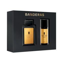 Set Antonio Banderas The Gold Secret Eau de Toilette 100 mL + Desodorante Spray 150 mL