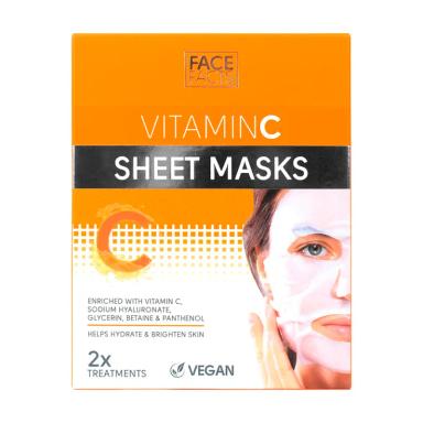 Mascarillas en Láminas con Vitamina C FaceFacts - Cont. 2 unidades
