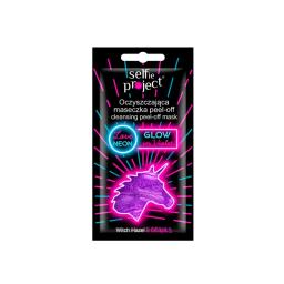 Mascarilla Facial Limpiadora Peel Off Love Neon Glow Violet Selfie Project - Cont. 10 mL