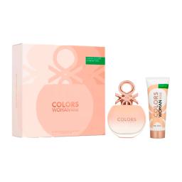 Set Colors Woman de Benetton Rose Eau de Toilette 80 mL+ Body Loción 75 mL