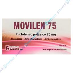Movilen Diclofenac Potasico 75 mg - Cont. 20 Comprimidos
