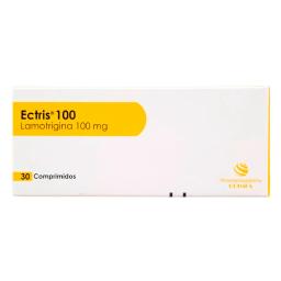Ectris Lamotrigina 100 mg - Cont. 30 Comprimidos