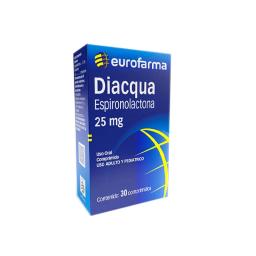 Diacqua Espironolactona 25 mg - Cont. 30 Comprimidos