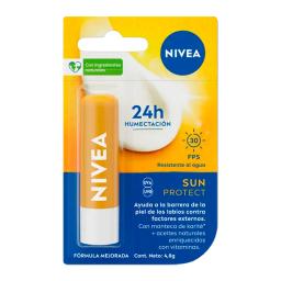 Protector Labial Solar Sun Protect FPS 30 Labello Nivea - Cont.4,8 gr
