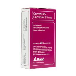 Carvedil 25 carvedilol 25mg - Caja de 28 comprimidos