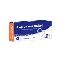 Alogluc Met 50/500 Sitagliptina + Metformina Clorhidrato - Cont. 30 Comprimidos