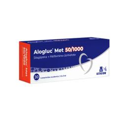 Alogluc Met 50/1000 Sitagliptina + Metformina Clorhidrato - Cont. 30 Comprimidos