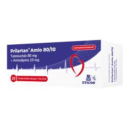 Prilartan Amlo 80/10 Telmisartan 80 mg Amlodipina 10 mg - Cont. 30 Comprimidos