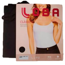 Blusa Básica sin Costura Negro G Loba Lupo