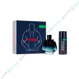 Set Benetton Tribe Intense EDP 90ml + Deo 150ml